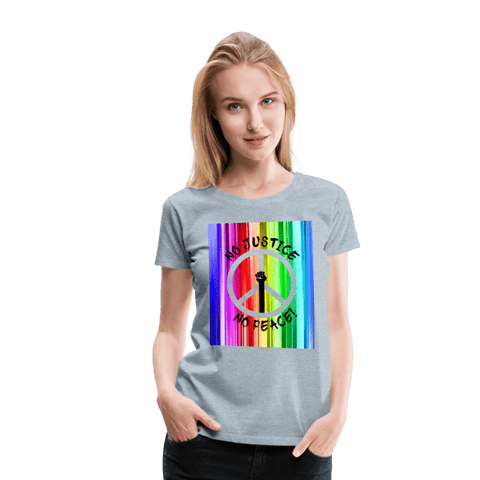 65 MCMLXV Women’s No Justice No Peace Premium Graphic T-Shirt - 65mcmlxv