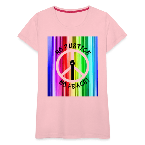 65 MCMLXV Women’s No Justice No Peace Premium Graphic T-Shirt - 65mcmlxv