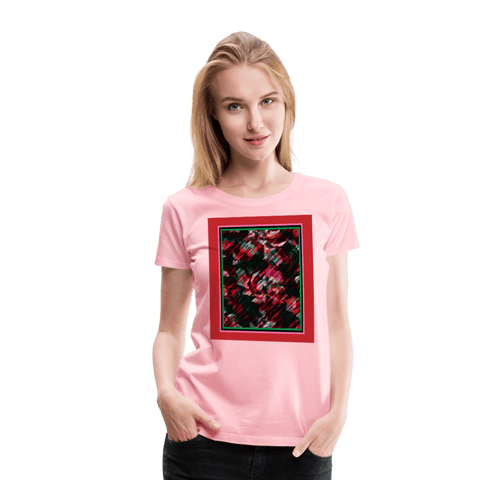 65 MCMLXV Women’s Paintbrush Floral Premium Graphic T-Shirt - 65mcmlxv