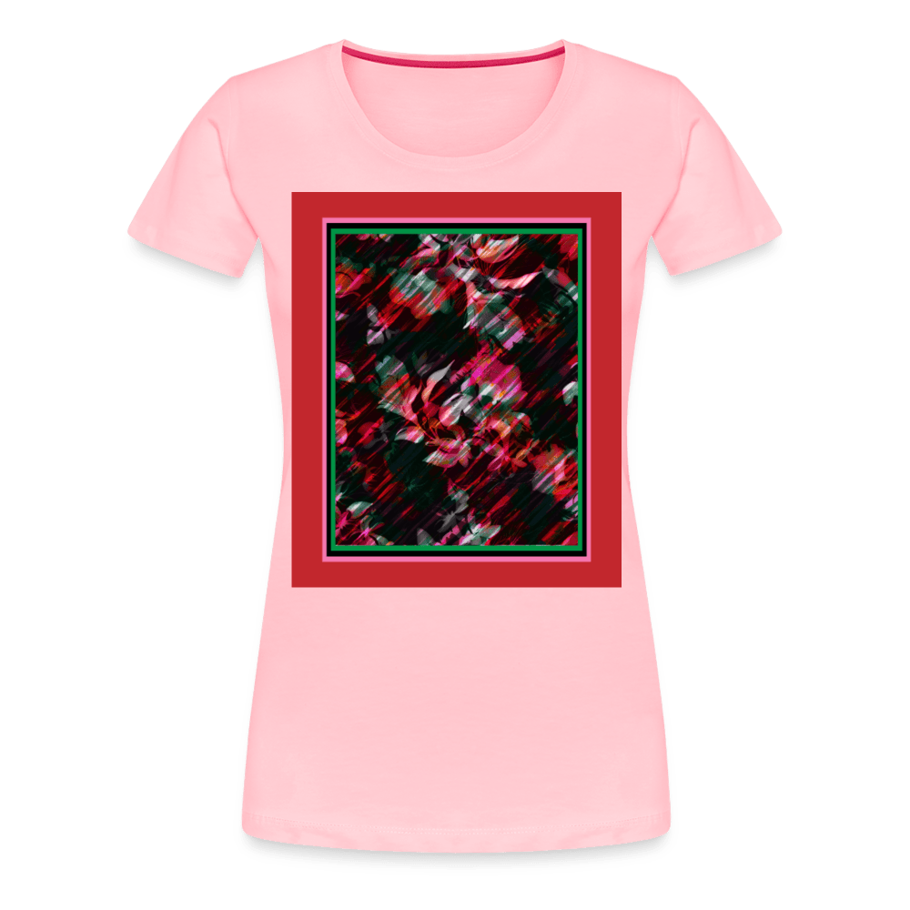 65 MCMLXV Women’s Paintbrush Floral Premium Graphic T-Shirt - 65mcmlxv