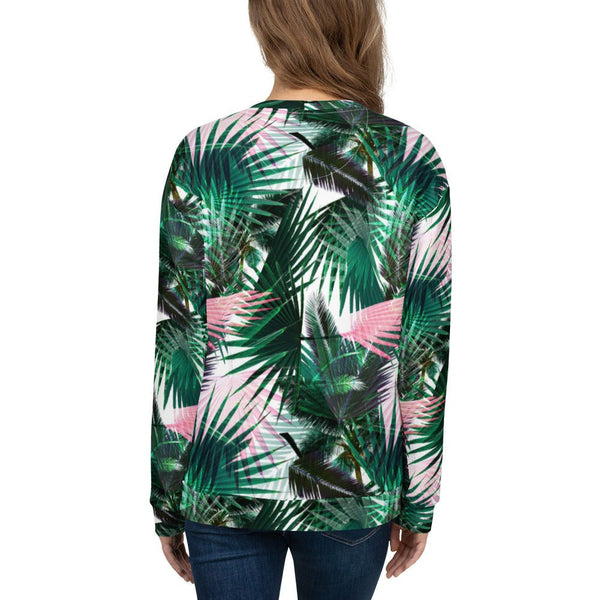 65 MCMLXV Women's Palm Fronds Print Fleece Sweatshirt - 65mcmlxv