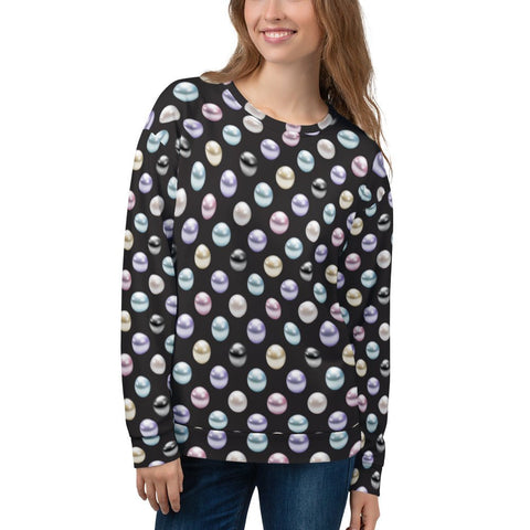 65 MCMLXV Women's Pearl Polka Dot Print Fleece Sweatshirt - 65mcmlxv