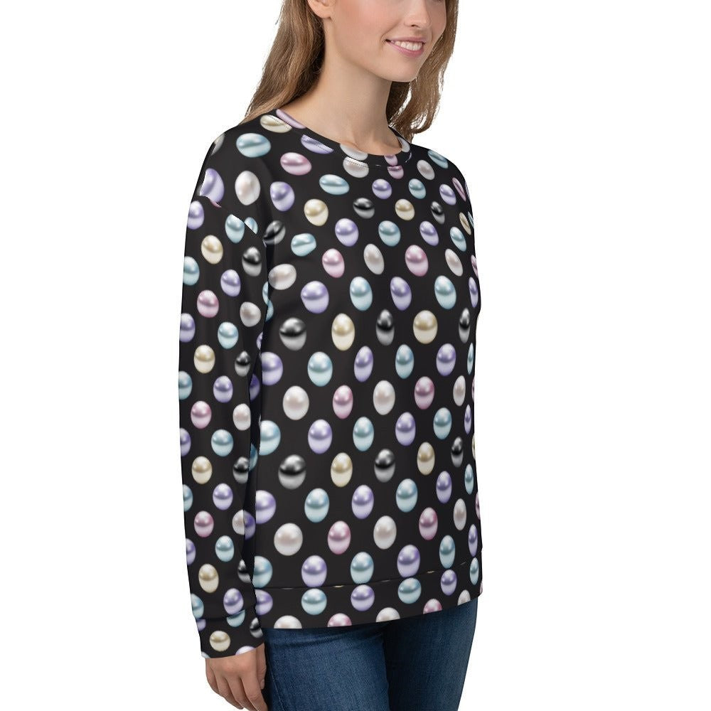 65 MCMLXV Women's Pearl Polka Dot Print Fleece Sweatshirt - 65mcmlxv