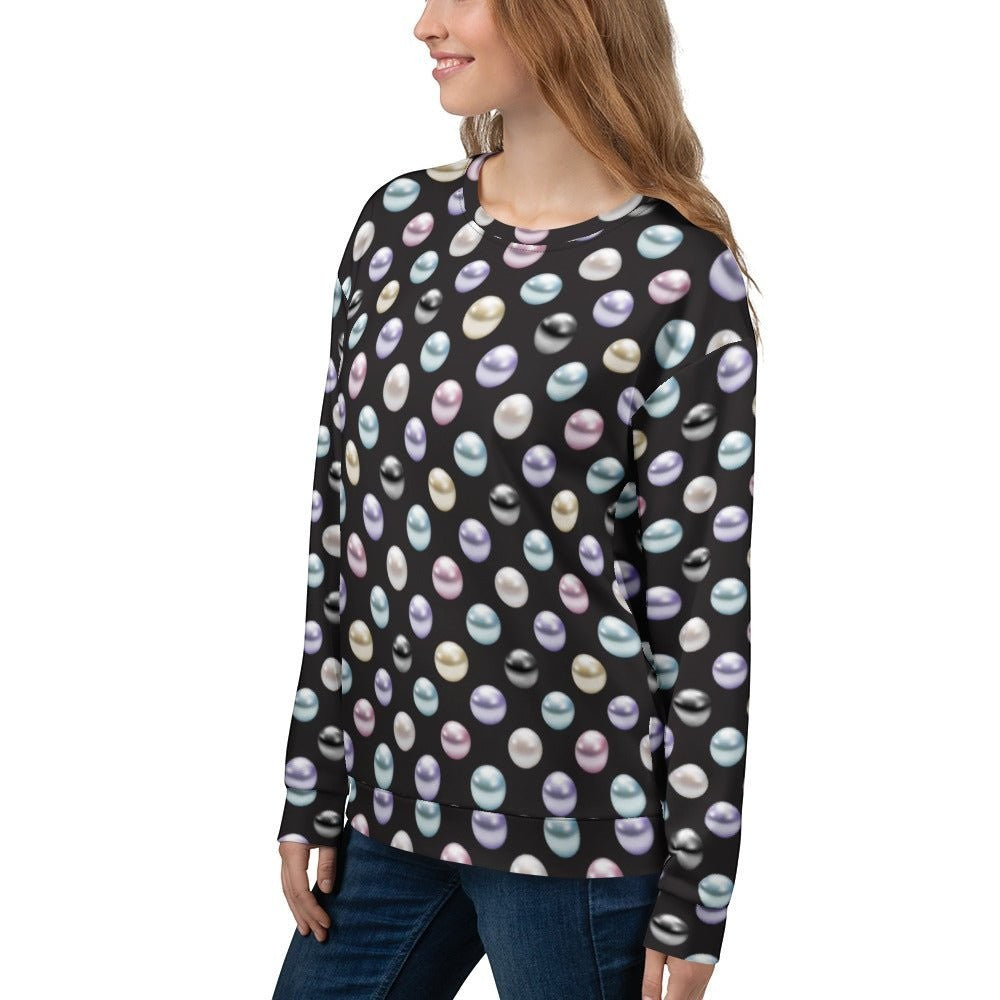 65 MCMLXV Women's Pearl Polka Dot Print Fleece Sweatshirt - 65mcmlxv