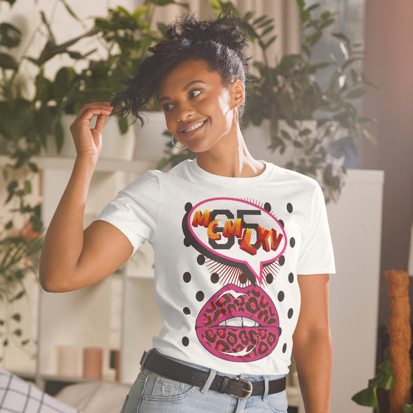 65 MCMLXV Women's Pop Art Lips Graphic T-Shirt - 65mcmlxv