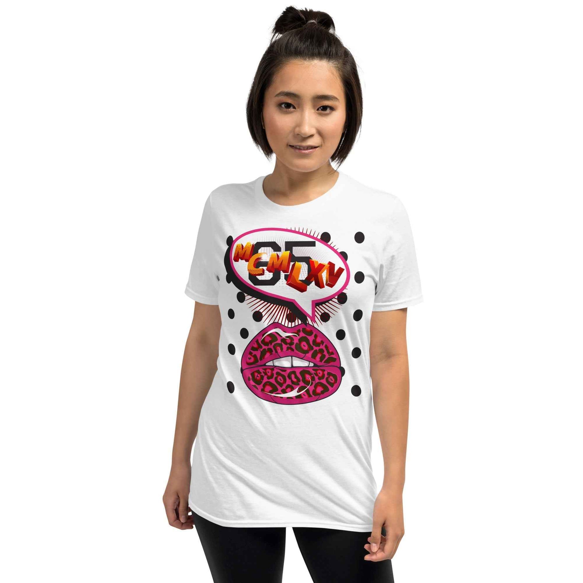 65 MCMLXV Women's Pop Art Lips Graphic T-Shirt