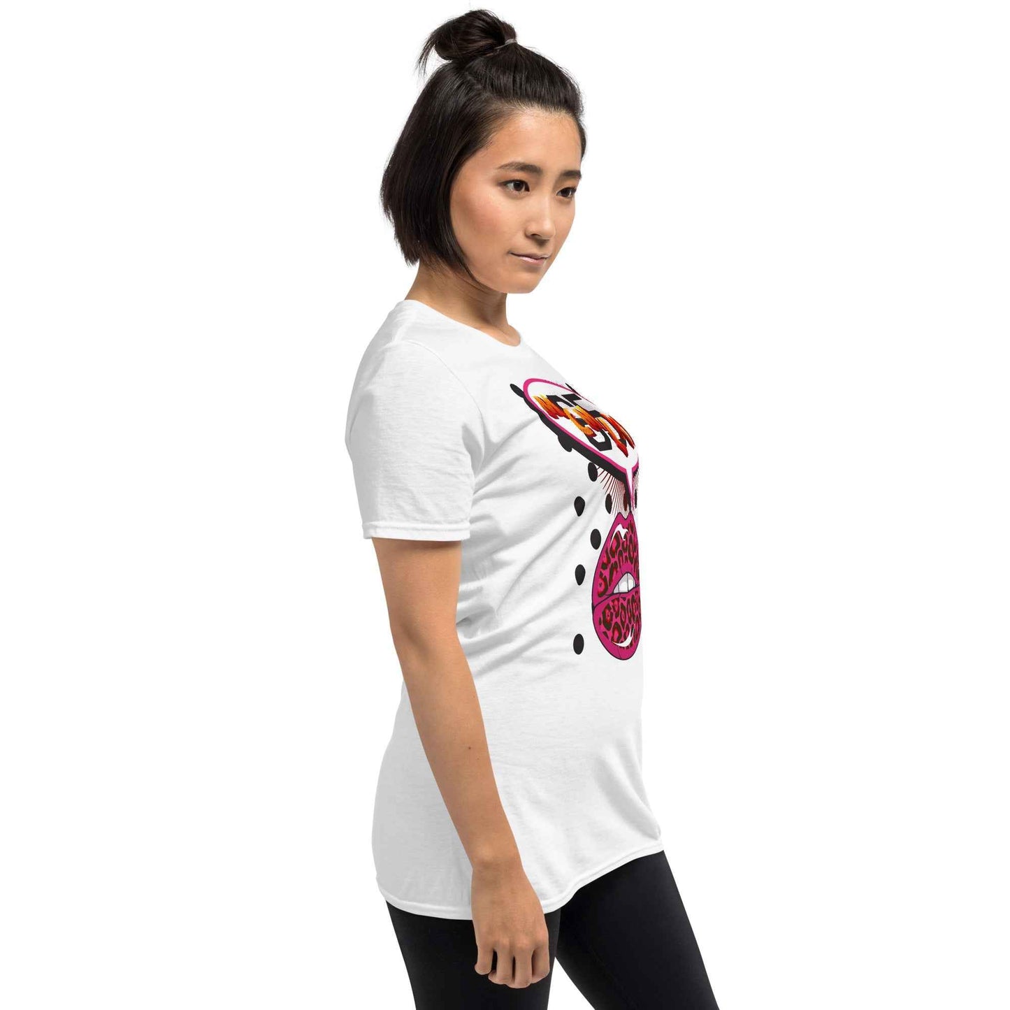 65 MCMLXV Women's Pop Art Lips Graphic T-Shirt
