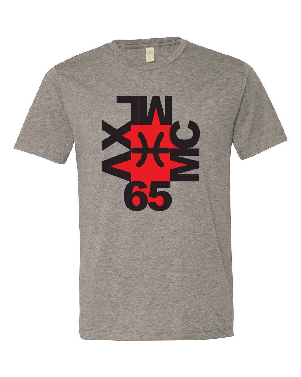 65 MCMLXV Men's Modern Art Graphic Logo T-Shirt