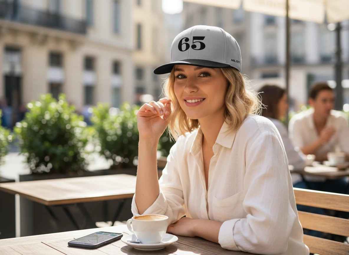 65 MCMLXV Classic 65 Logo 6 Panel 3-D Puff Embroidered Cap