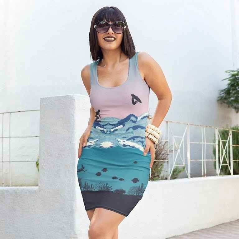 65 MCMLXV Women's Ipanema Surf Print Dress