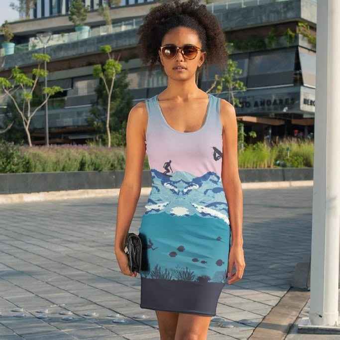 65 MCMLXV Women's Ipanema Surf Print Dress