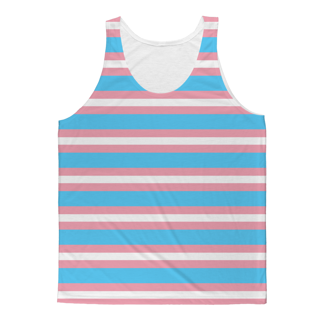 65 MCMLXV Unisex LGBT Transgender Pride Flag Tank Top