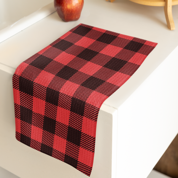 65 MCMLXV Red Buffalo Plaid Print Towel Available In 4 Sizes