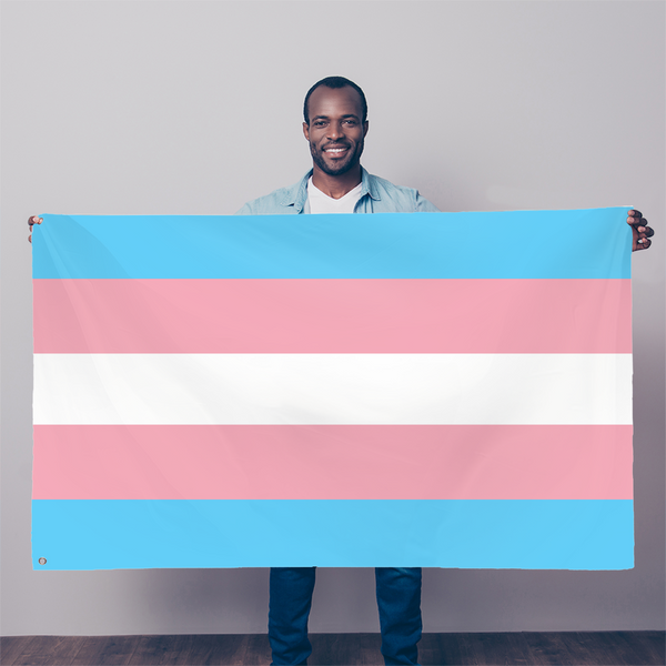 65 MCMLXV LGBT Transgender Pride Flag 5x3 feet