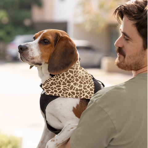 65 MCMLXV Giraffe Print Pet Bandana