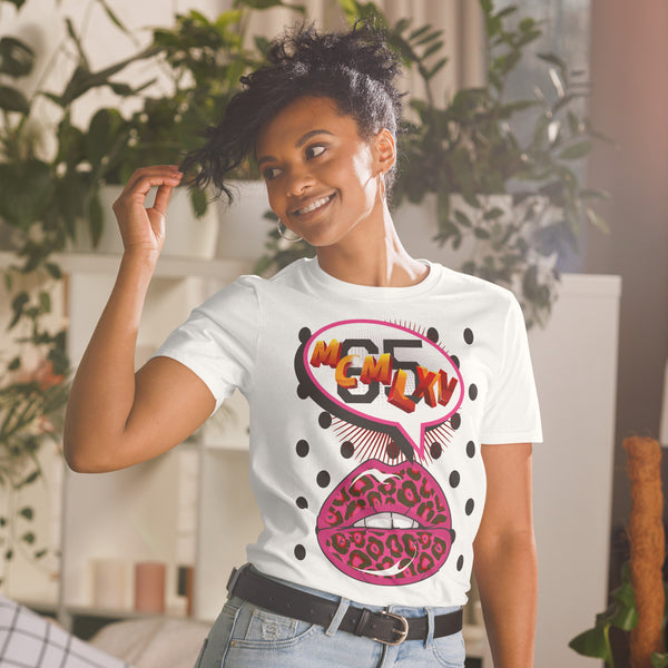65 MCMLXV Women's Pop Art Lips Graphic T-Shirt