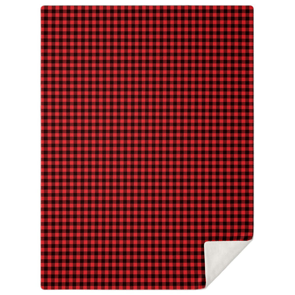 65 MCMLXV Red Buffalo Plaid Print Microfleece Blanket