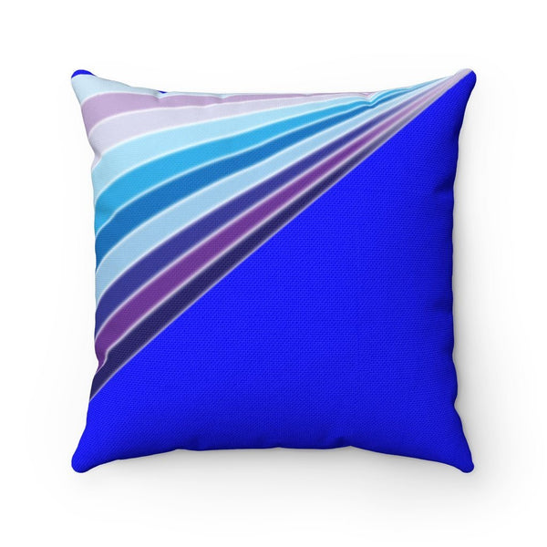 65 MCMLXV Blue Streaks of Light Square Pillow Case - 65mcmlxv