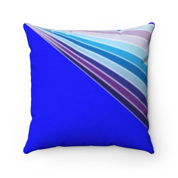 65 MCMLXV Blue Streaks of Light Square Pillow Case - 65mcmlxv