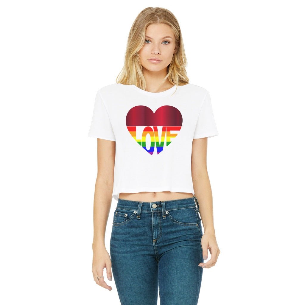 【23.65】24SS★ I LUV U CROP T-SHIRT 23.65