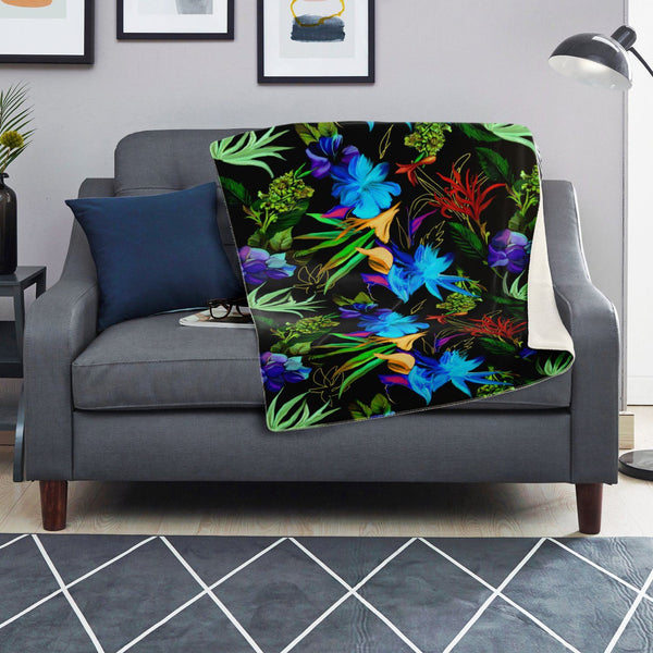 65 MCMLXV Exotic Tropical Print Microfleece Blanket - 65mcmlxv
