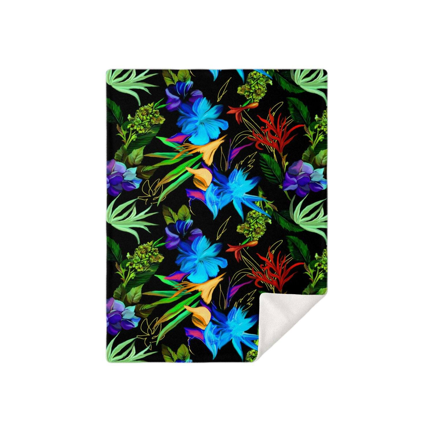 65 MCMLXV Exotic Tropical Print Microfleece Blanket - 65mcmlxv