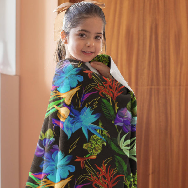 65 MCMLXV Exotic Tropical Print Microfleece Blanket - 65mcmlxv