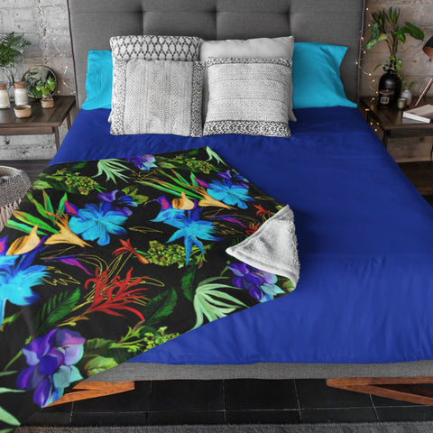 65 MCMLXV Exotic Tropical Print Microfleece Blanket - 65mcmlxv