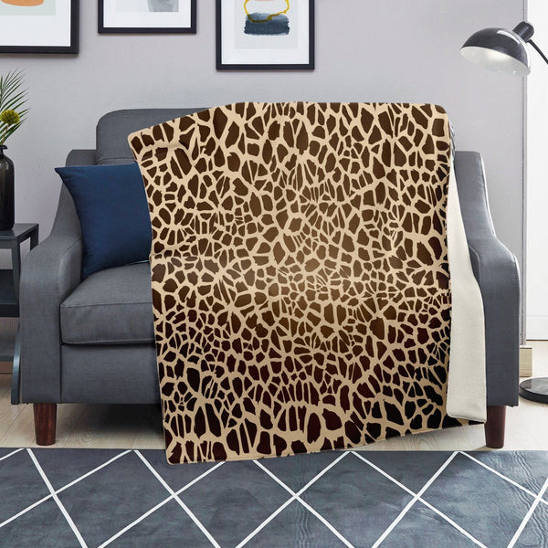 65 MCMLXV Giraffe Print Microfleece Blanket - 65mcmlxv