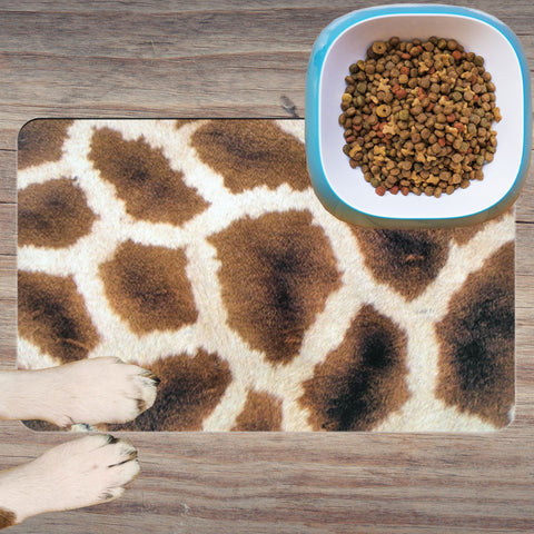 65 MCMLXV Giraffe Print Pet Placemat - 65mcmlxv