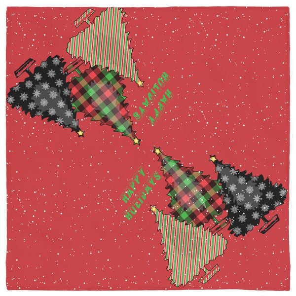 65 MCMLXV Happy Holidays Christmas Trees Pet Bandana - 65mcmlxv
