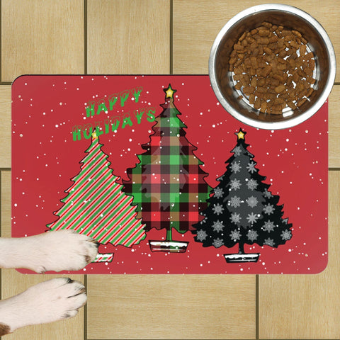 65 MCMLXV Happy Holidays! Print Pet Placemat - 65mcmlxv