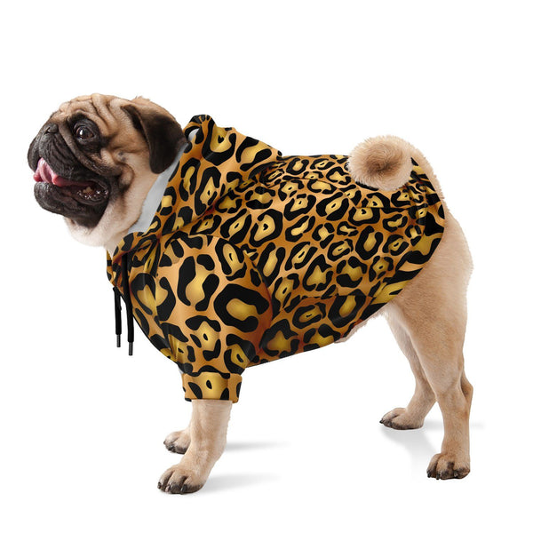 65 MCMLXV Jaguar Print Dog Zip Hoodie - 65mcmlxv