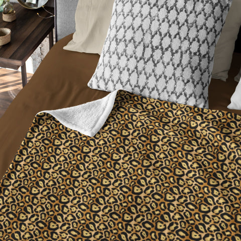 65 MCMLXV Jaguar Print Microfleece Blanket - 65mcmlxv
