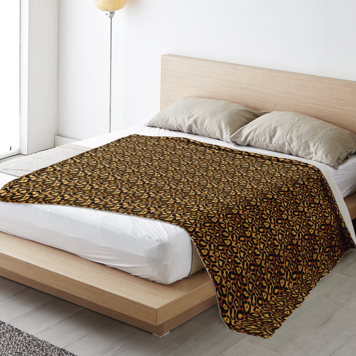 65 MCMLXV Jaguar Print Microfleece Blanket - 65mcmlxv