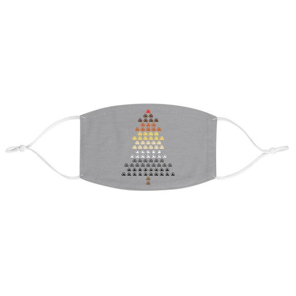 65 MCMLXV LGBT Bear Pride Flag Christmas Tree Print Face Mask - 65mcmlxv