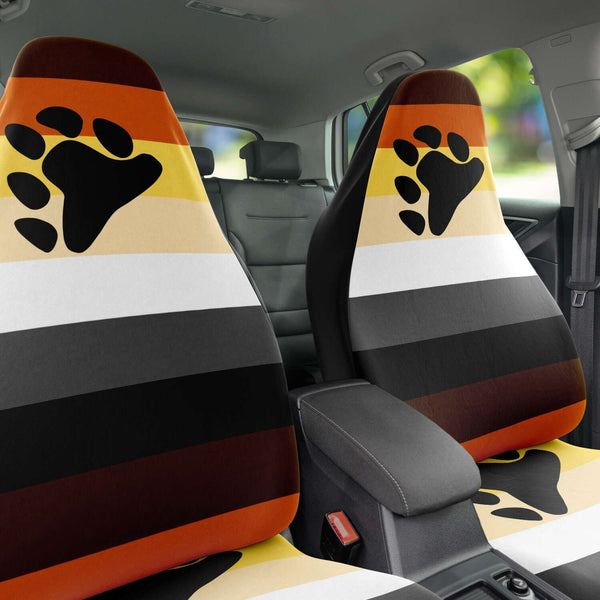 65 MCMLXV LGBT Bear Pride Flag print Car Seat Cover - 65mcmlxv