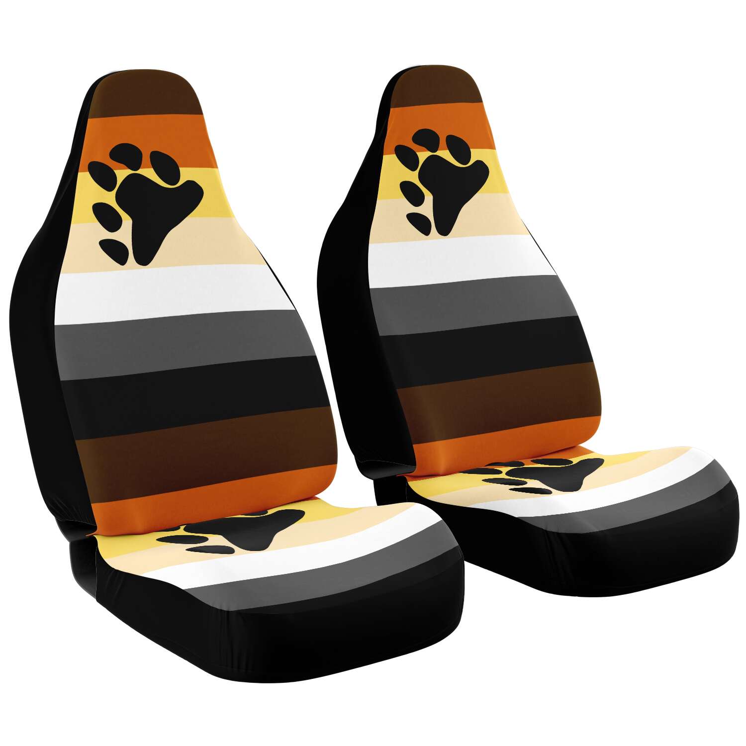 65 MCMLXV LGBT Bear Pride Flag print Car Seat Cover - 65mcmlxv