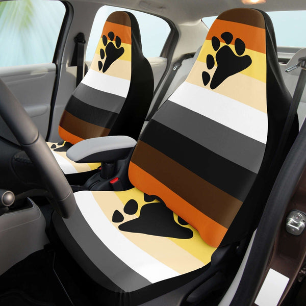 65 MCMLXV LGBT Bear Pride Flag print Car Seat Cover - 65mcmlxv