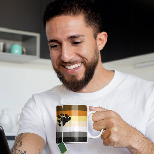 65 MCMLXV LGBT Bear Pride Flag Print Ceramic Mug 11oz - 65mcmlxv