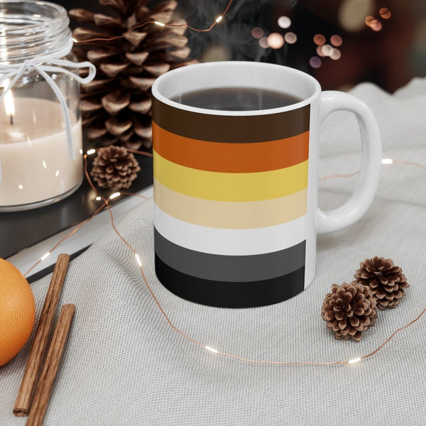 65 MCMLXV LGBT Bear Pride Flag Print Ceramic Mug 11oz - 65mcmlxv