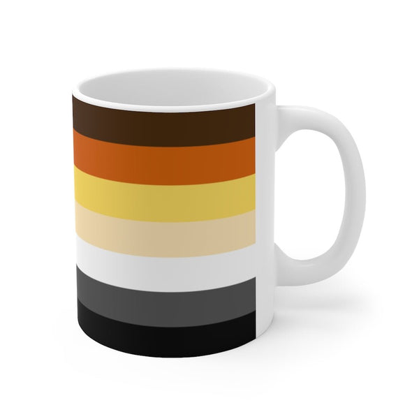 65 MCMLXV LGBT Bear Pride Flag Print Ceramic Mug 11oz - 65mcmlxv