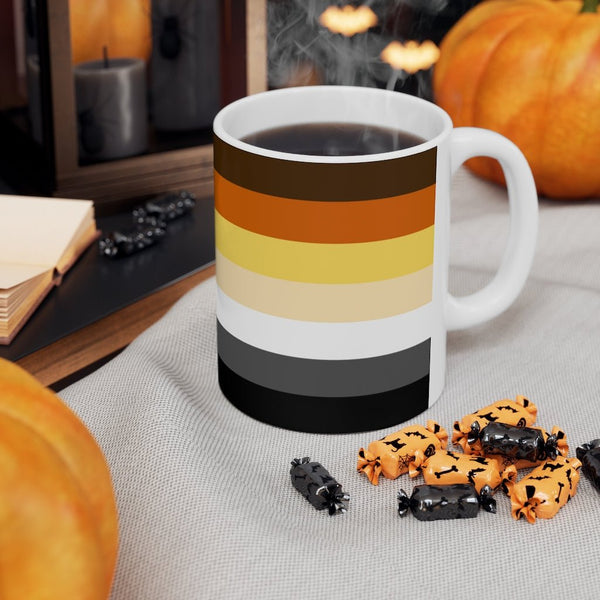 65 MCMLXV LGBT Bear Pride Flag Print Ceramic Mug 11oz - 65mcmlxv