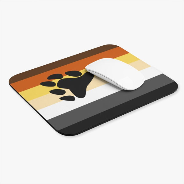 65 MCMLXV LGBT Bear Pride Flag Print Mouse Pad (Rectangle) - 65mcmlxv