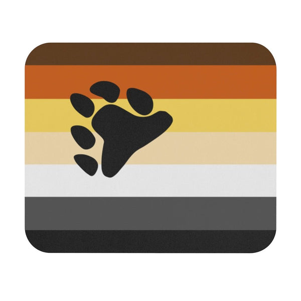 65 MCMLXV LGBT Bear Pride Flag Print Mouse Pad (Rectangle) - 65mcmlxv