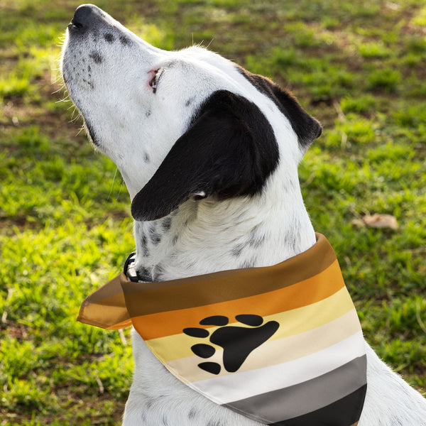 65 MCMLXV LGBT Bear Pride Flag Print Pet Bandana - 65mcmlxv