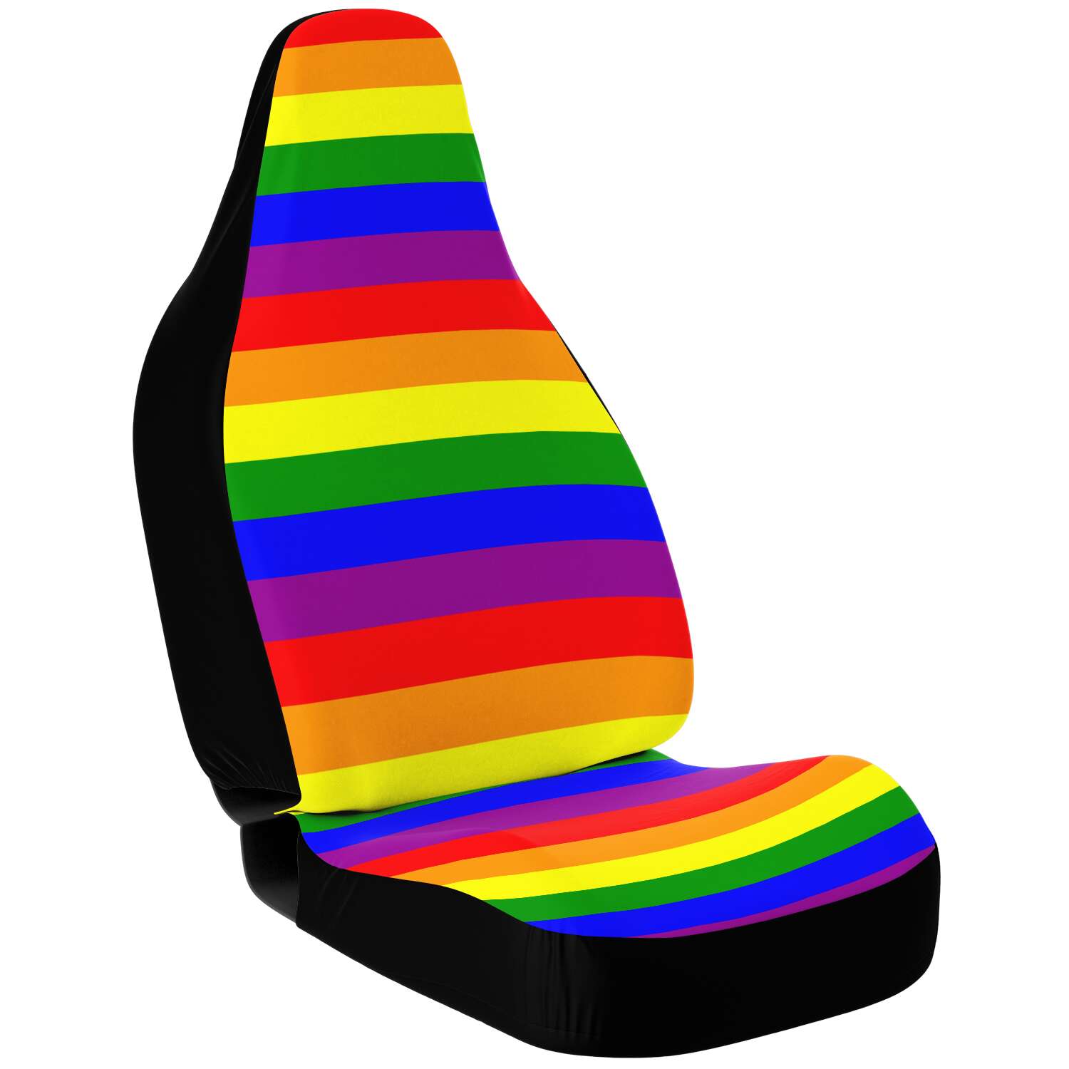 65 MCMLXV LGBT Gay Pride Rainbow Flag Print Car Seat Cover - 65mcmlxv