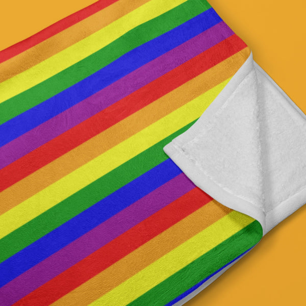 65 MCMLXV LGBT Gay Pride Rainbow Flag Stripe Pet Blanket - 65mcmlxv