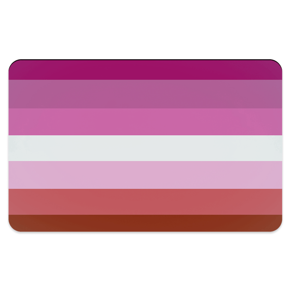 65 MCMLXV LGBT Lesbian Pride Flag Print Pet Placemat - 65mcmlxv