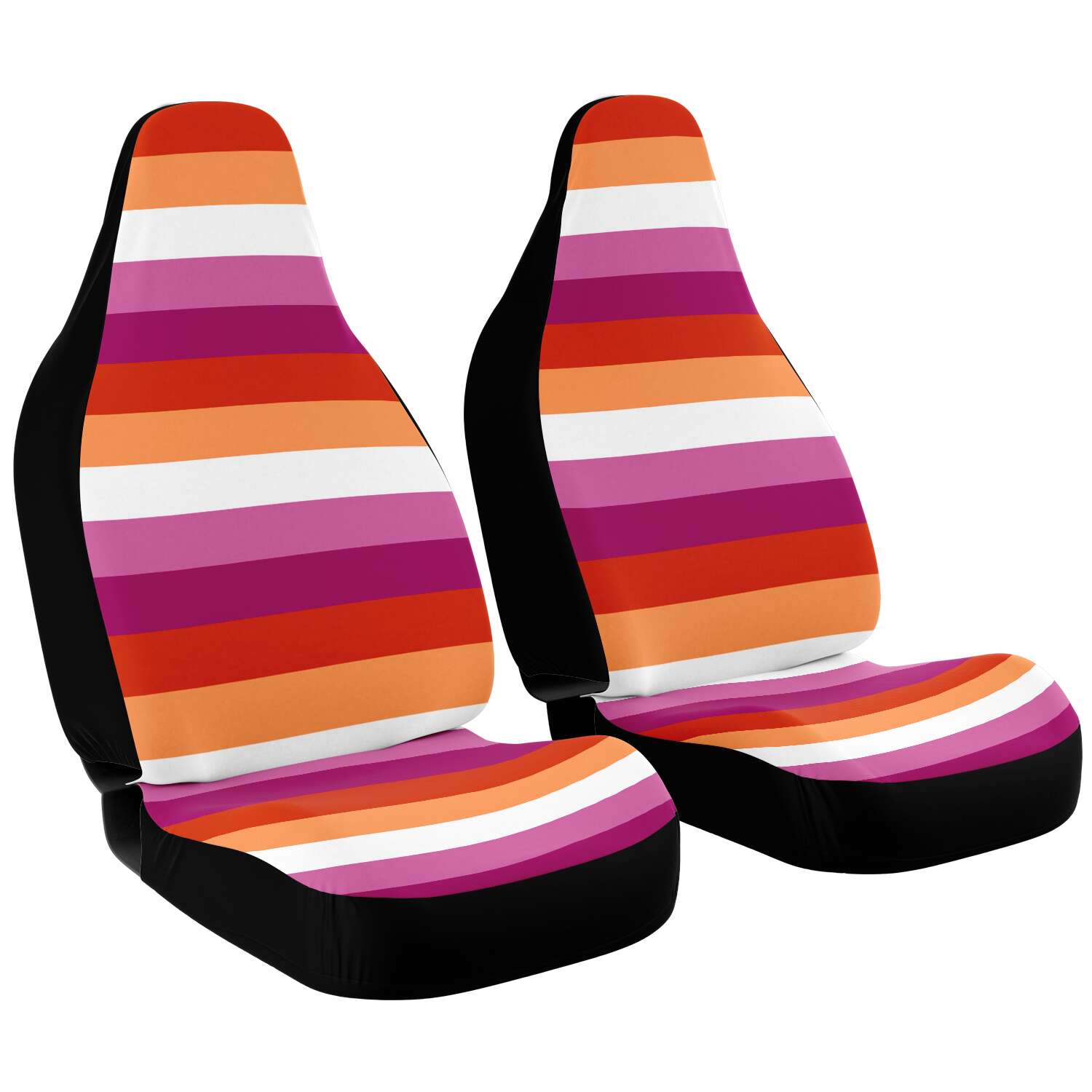 65 MCMLXV LGBT Lesbian Pride Sunset Flag Print Car Seat Cover - 65mcmlxv